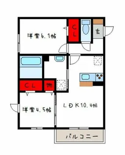 スペチアーレK【2階】の間取り