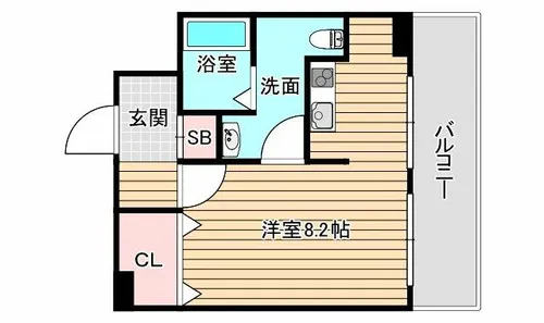 プールトゥジュール梅田WEST【2階】の間取り