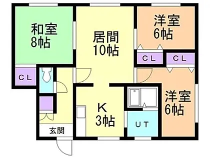 ソフィール1号館【2階】の間取り
