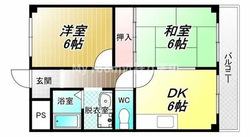 ブリス八尾【3階】の間取り