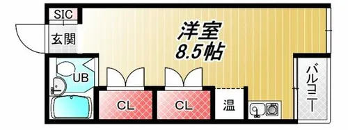 ブルージェつばき【5階】の間取り