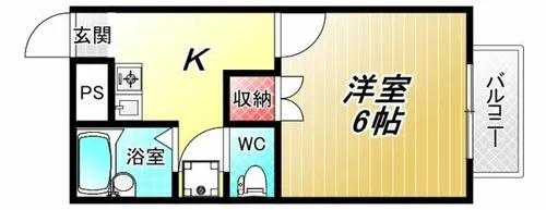 プレジール八尾南【2階】の間取り