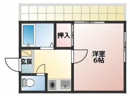 1Kの間取り画像