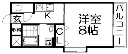 ミ・ピアーチェ【3階】の間取り