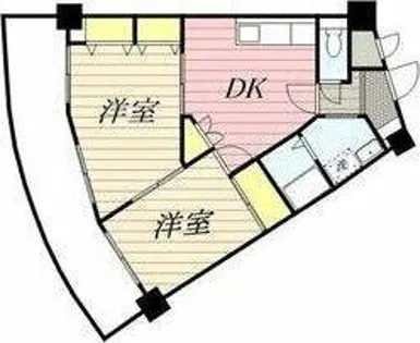 西一ビル【4階】の間取り