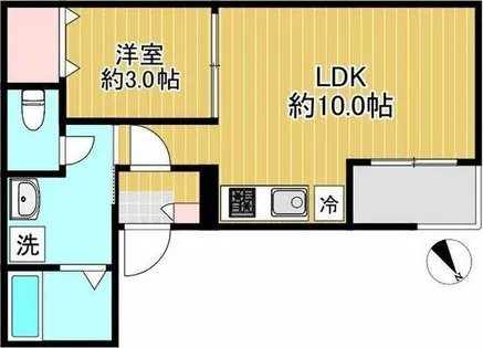 SHOKEN Villa川名【1階】の間取り