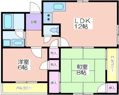 サウスパイン【5階】の間取り