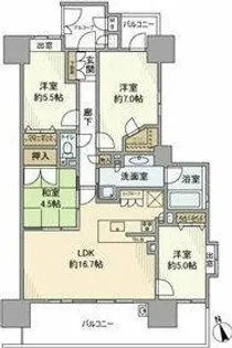 プレミアシティ桜山【8階】の間取り