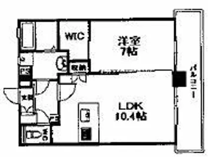ハーヌルNakai【5階】の間取り