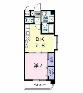 サンライズK【1階】の間取り
