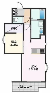REGALEST摂津パウ【1階】の間取り
