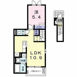 アンブラッセ Ⅱ【2階】の間取り