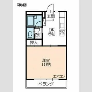 ウィステリア Ⅴ【101号室】の間取り