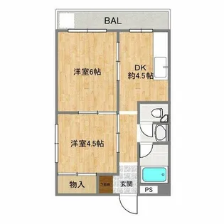 松村マンション【3階】の間取り