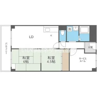 ダイヤモンドハイツ橋原【5階】の間取り