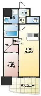 セレニテ江坂ミラク【4階】の間取り
