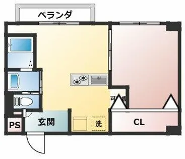 ラムール守口【5階】の間取り