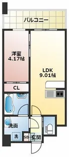 プレジオ緑地公園【10階】の間取り