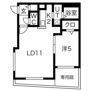 ラ・コーザ北円山【1階】の間取り