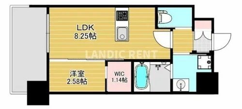 リファレンス竹下駅前【5階】の間取り