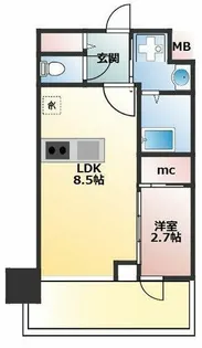 セレニテ江坂グランデ【6階】の間取り