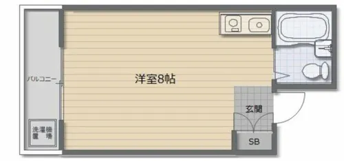 喜志マンション【2階】の間取り