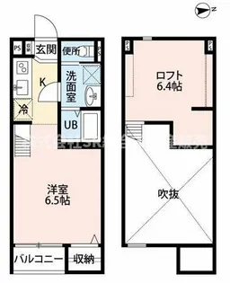ヴィレッタ若江岩田【2階】の間取り