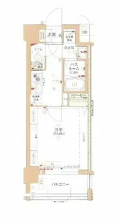 ジュネーゼグラン福島ミラージュ【11階】の間取り