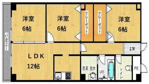 ライフステージ福島【5階】の間取り