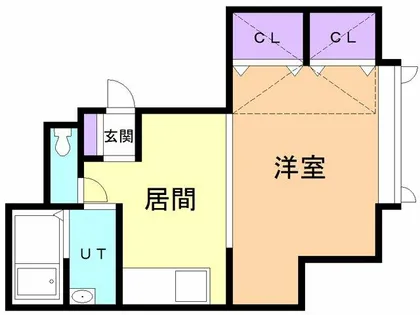 コーポ ポレール【102号室】の間取り