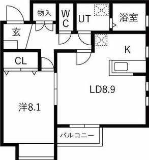 ヴァリエ21【2階】の間取り