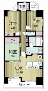 レジディア都島Ⅰ【12階】の間取り