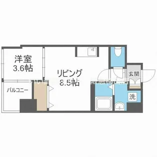 HS梅田EAST【6階】の間取り