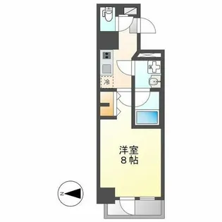 エス キュート 丸の内【201号室】の間取り