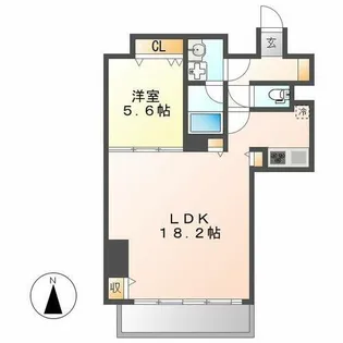 プレミアムコート葵【5階】の間取り