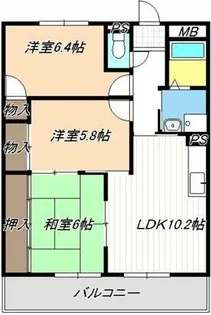 シェモア明正【0303号室】の間取り