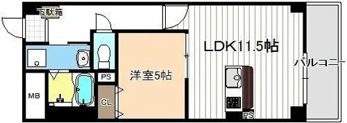 プログレスⅡ【0502号室】の間取り