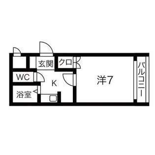 大阪府豊中市服部西町1丁目【マンション】の間取り