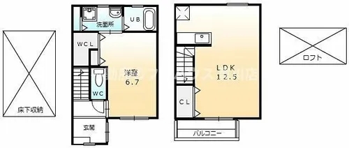 愛知県豊川市緑町【タウンハウス】の間取り