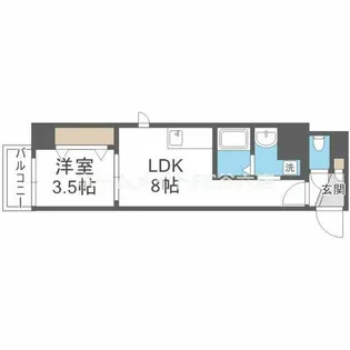 GROOVE今福鶴見【4階】の間取り