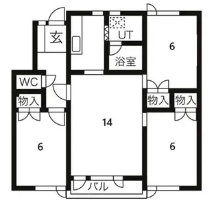 北海道札幌市手稲区稲穂二条3丁目【アパート】の間取り