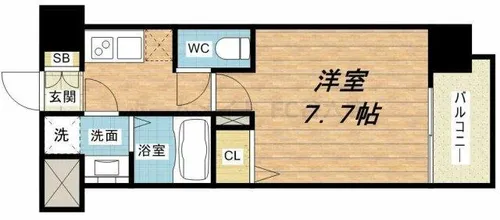 ALZA立売堀【2階】の間取り