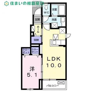 愛知県西尾市徳永町西側【アパート】の間取り