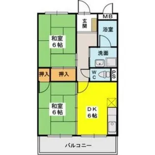 福岡県福岡市東区香椎駅東4丁目【マンション】の間取り