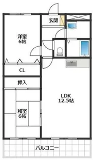 福岡県那珂川市片縄東1丁目【マンション】の間取り