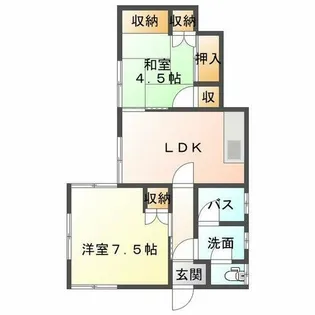 舞子台2区分アパート【2階】の間取り
