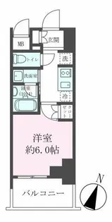 クレストコート靭公園THE CLASS【10階】の間取り