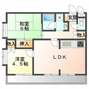 エルベ千鳥が丘【3階】の間取り