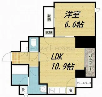 プレサンスNEO中之島公園【13階】の間取り