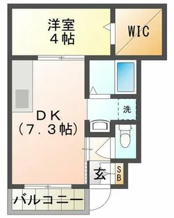 サンガーデン高津橋【1階】の間取り